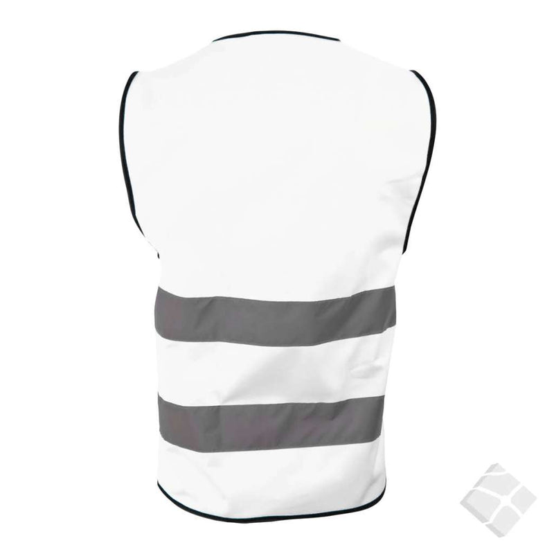 Trenings/refleksvest Flen, hvit - 10 stk