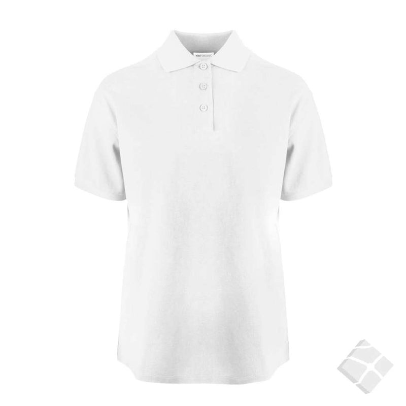 GOTS organic polo til dame, hvit