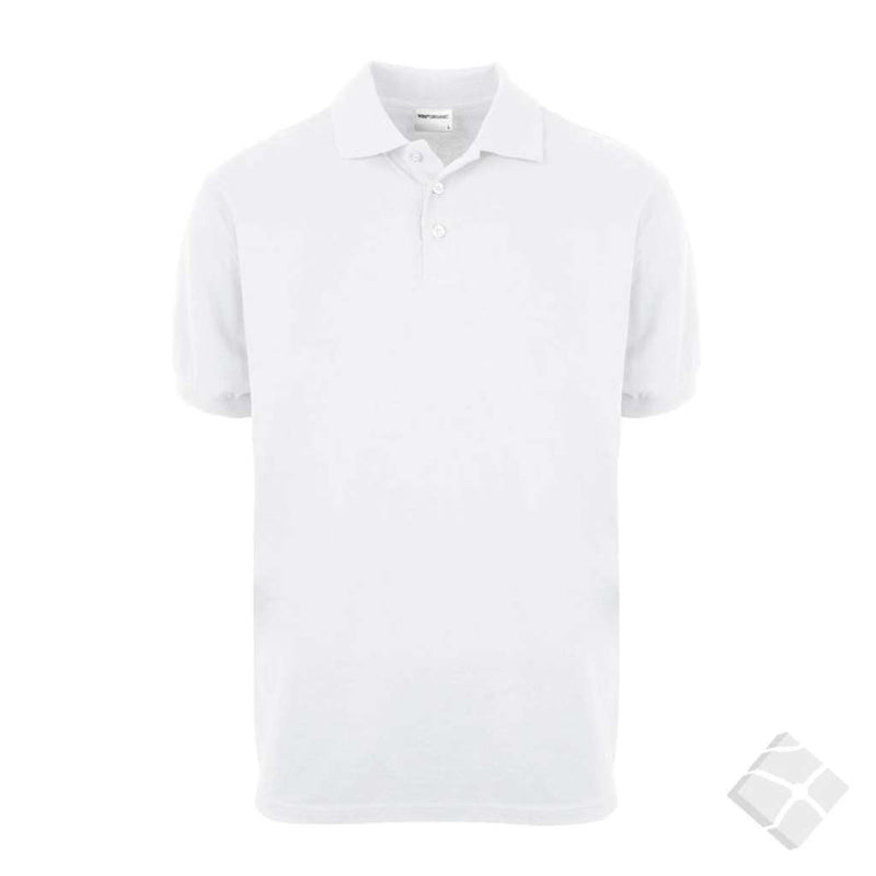 GOTS organic - stretch polo, hvit
