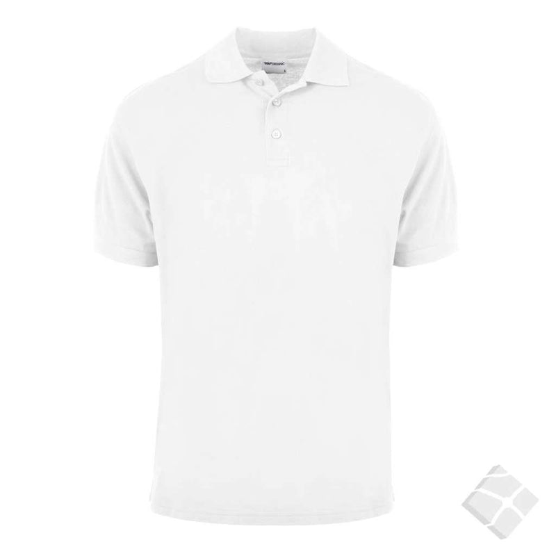 GOTS organic poloskjorte, hvit