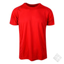 25 stk Sport T-skjorte m/bryst & rygglogo, rød