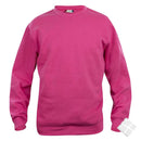 Basic genser m/rund hals, cherise