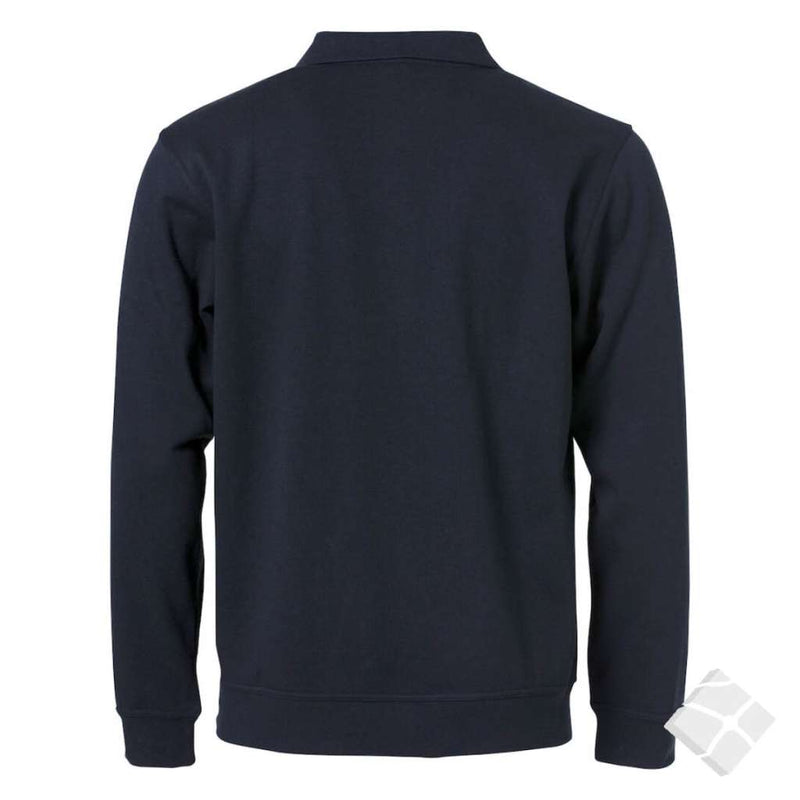 Polo genser basic, dark navy