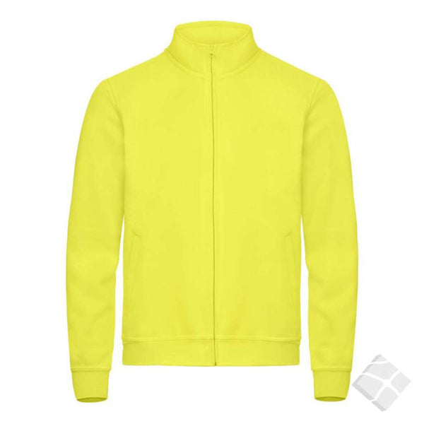Sweatshirt cardigan, yellow