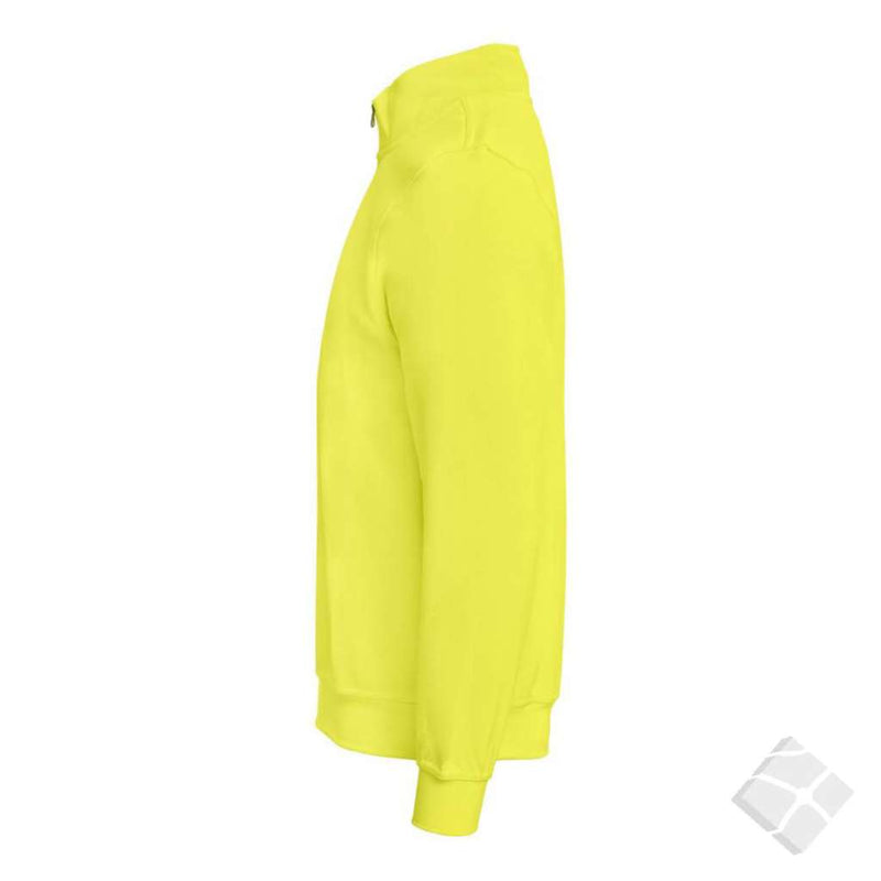 Sweatshirt cardigan, yellow