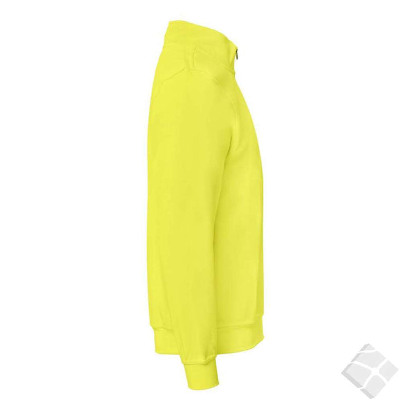 Sweatshirt cardigan, yellow