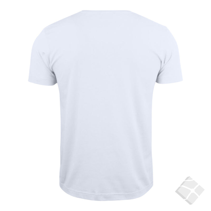 T-skjorte Basic V-neck, hvit