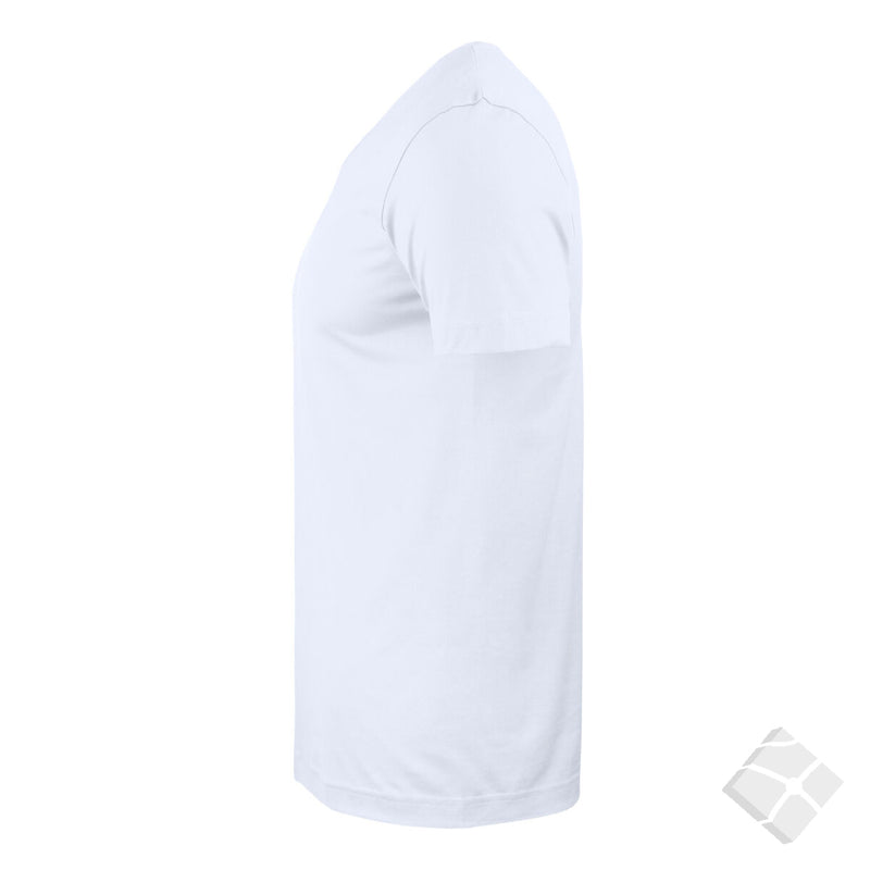 T-skjorte Basic V-neck, hvit