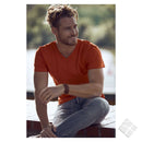 T-skjorte Basic V-neck, rød