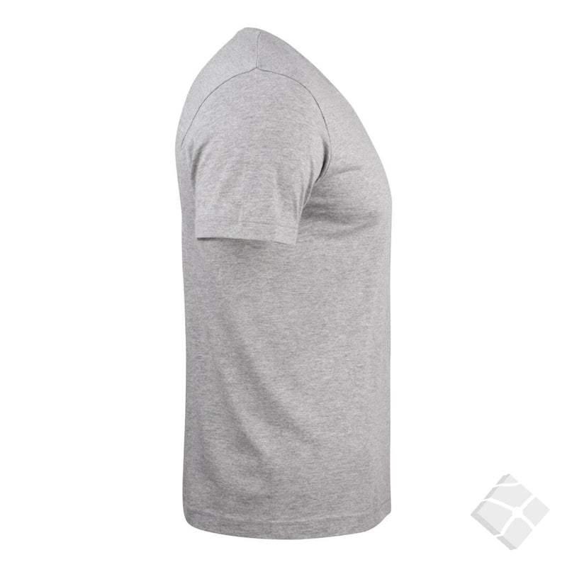 T-skjorte Basic V-neck, grå