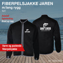 Fiberpelsjakke Jaren m/lang rygg, sort