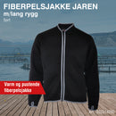 Fiberpelsjakke Jaren m/lang rygg, sort