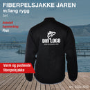 Fiberpelsjakke Jaren m/lang rygg, sort