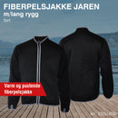Fiberpelsjakke Jaren m/lang rygg, sort
