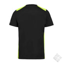 T-skjorte - Contrast serie 104-0, sort/gul