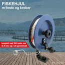 Fiskehjul m/feste og kroker
