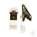 Klips Krokodille m/plastkrok, transp.