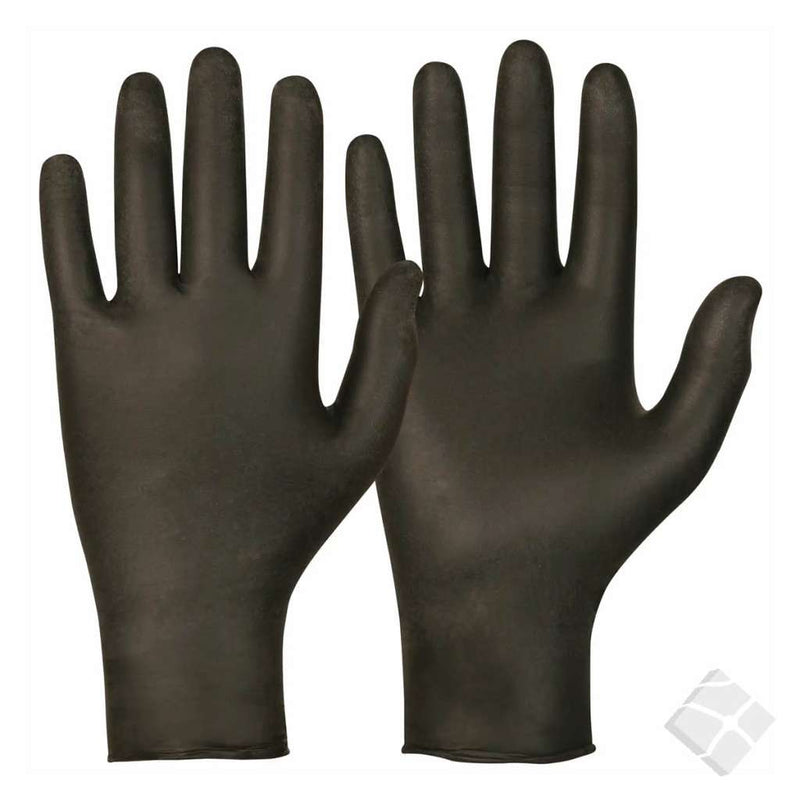 Engangshanske nitril 100 stk, sort