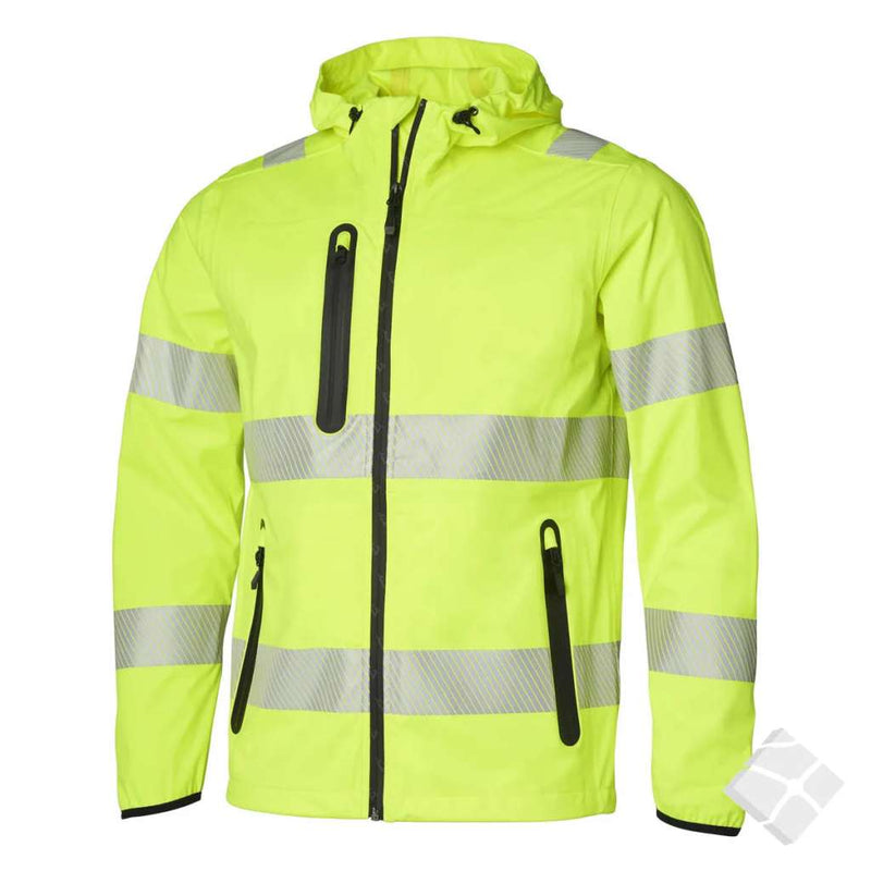 Jakke Aquastretch synlighet klasse 2/3, safetygul