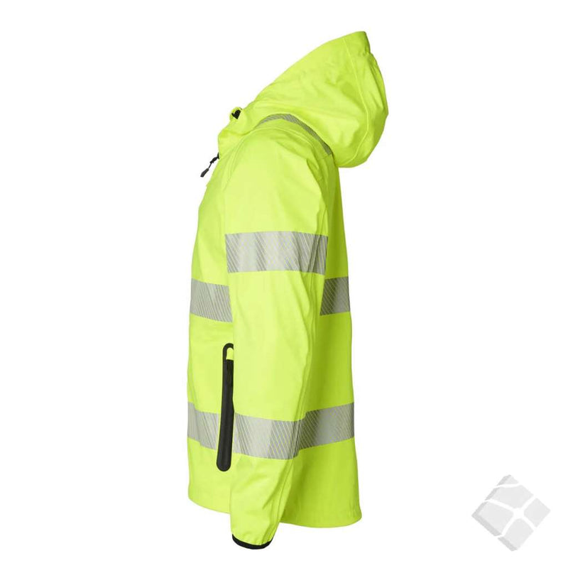 Jakke Aquastretch synlighet klasse 2/3, safetygul