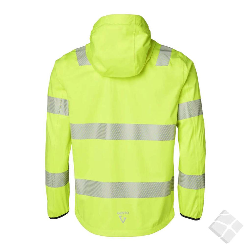 Jakke Aquastretch synlighet klasse 2/3, safetygul