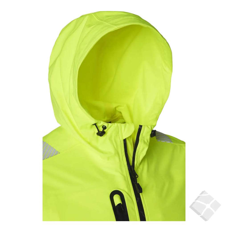 Jakke Aquastretch synlighet klasse 2/3, safetygul