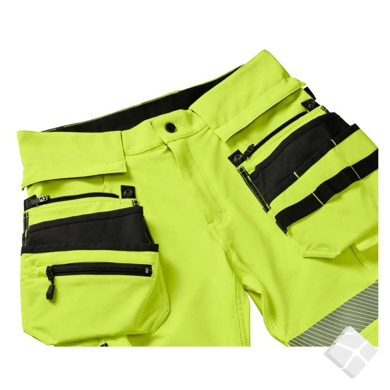 Arbeidsbukse Elevate G532 - HiVis KL.2, safty gul