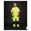 Arbeidsbukse Elevate G532 - HiVis KL.2, safty gul