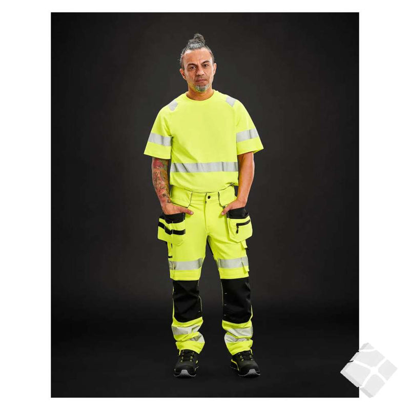 Arbeidsbukse Elevate G532 - HiVis KL.2, safty gul