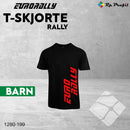 Eurorally t-shirt RALLY til barn, sort/rød
