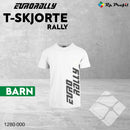Eurorally t-shirt RALLY til barn, hvit