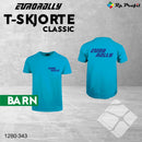 Eurorally klassik t-shirt til barn, brilliantblå