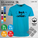 Skole classic t-skjorte, turkis