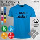 Skole classic t-skjorte, brilliantblå