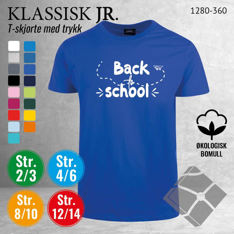 Skole classic t-skjorte, kornblå