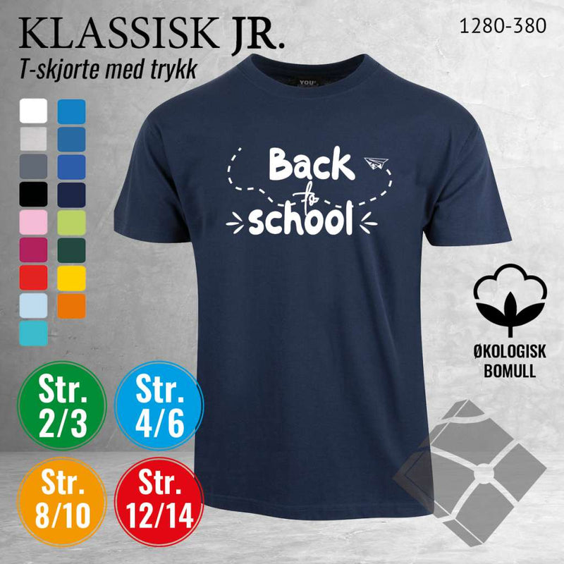 Skole classic t-skjorte, marine