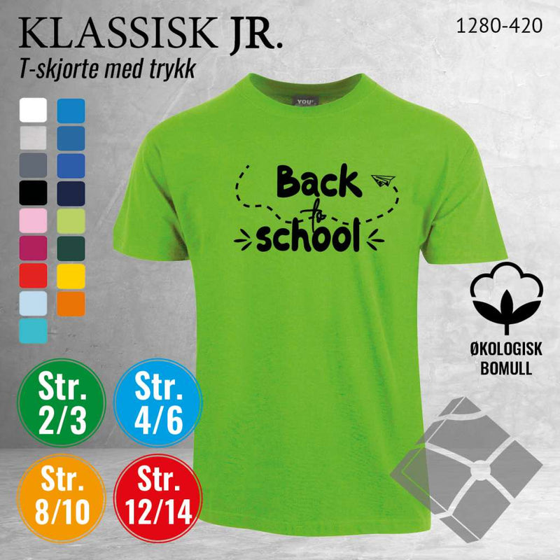 Skole classic t-skjorte, lime