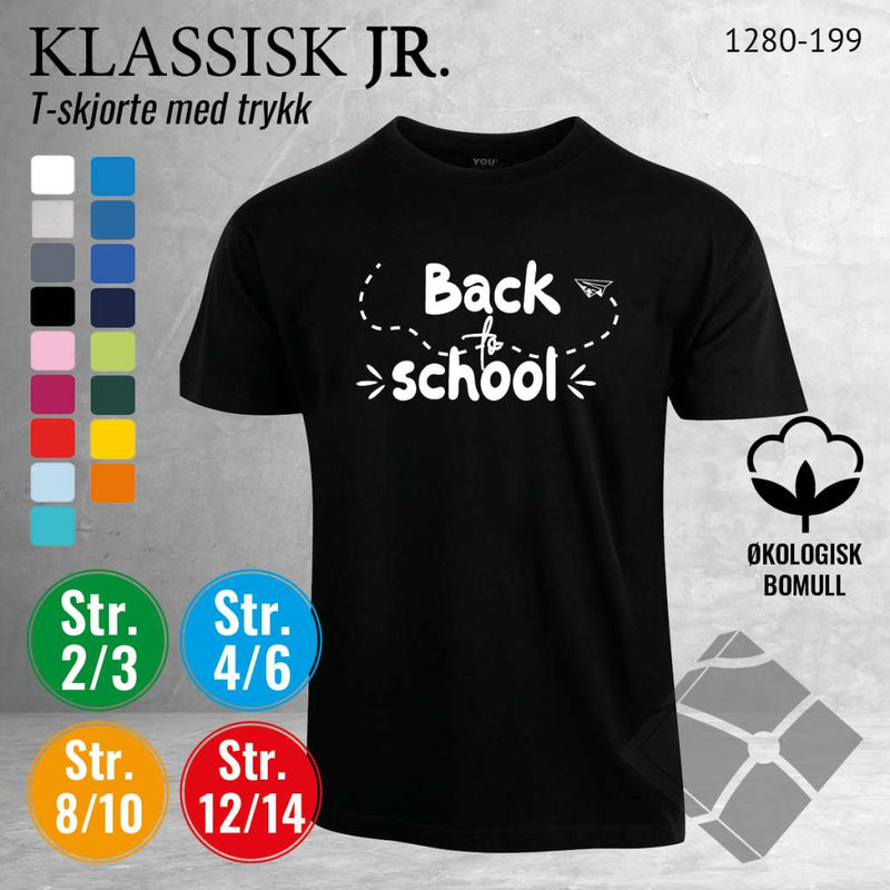 Skole classic t-skjorte, sort