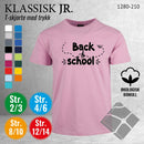 Skole classic t-skjorte, rosa