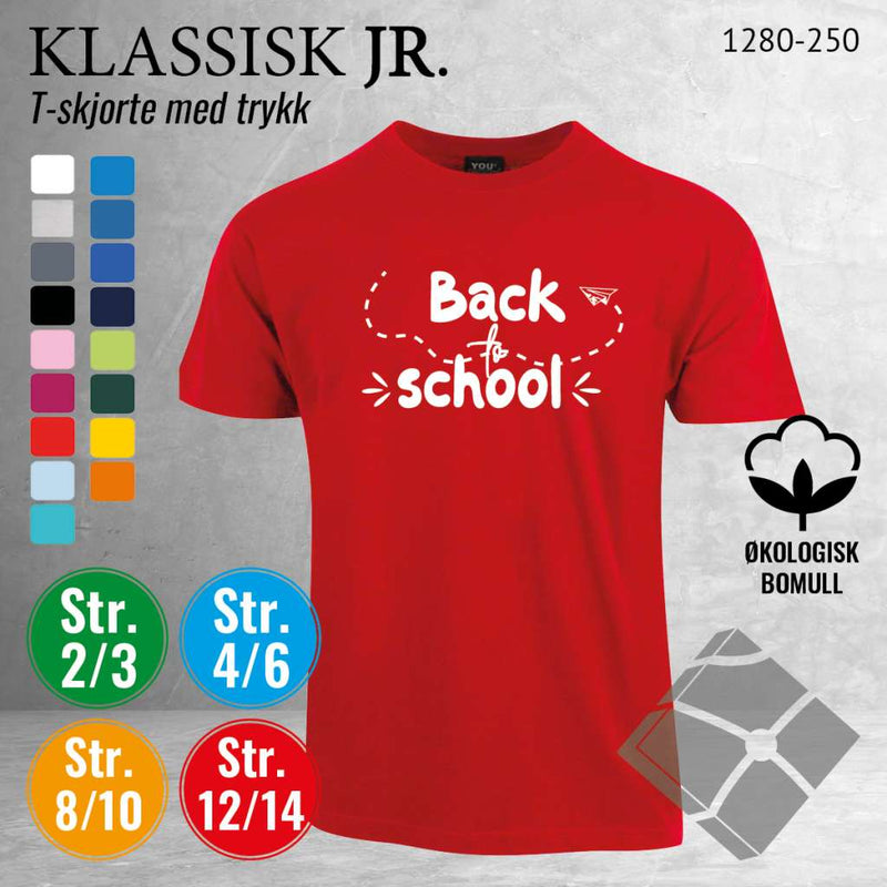 Skole classic t-skjorte, rød