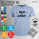 Skole classic t-skjorte, lys blå