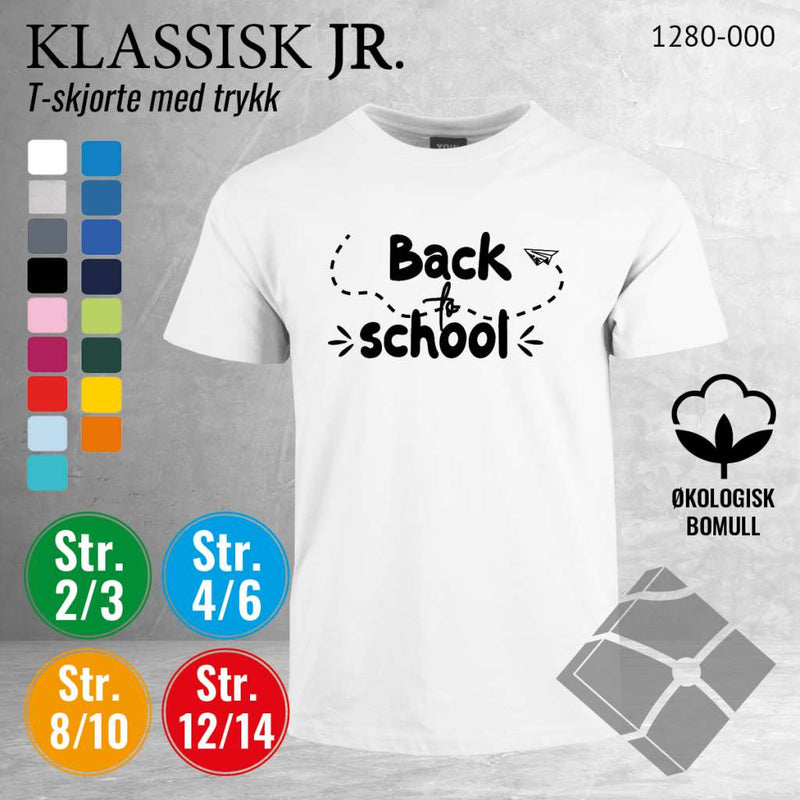 Skole classic t-skjorte, hvit