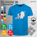 Skole classic t-skjorte, brilliantblå