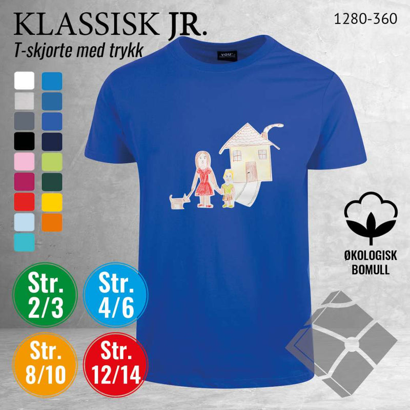 Skole classic t-skjorte, kornblå