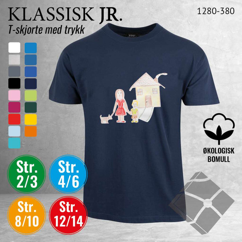 Skole classic t-skjorte, marine
