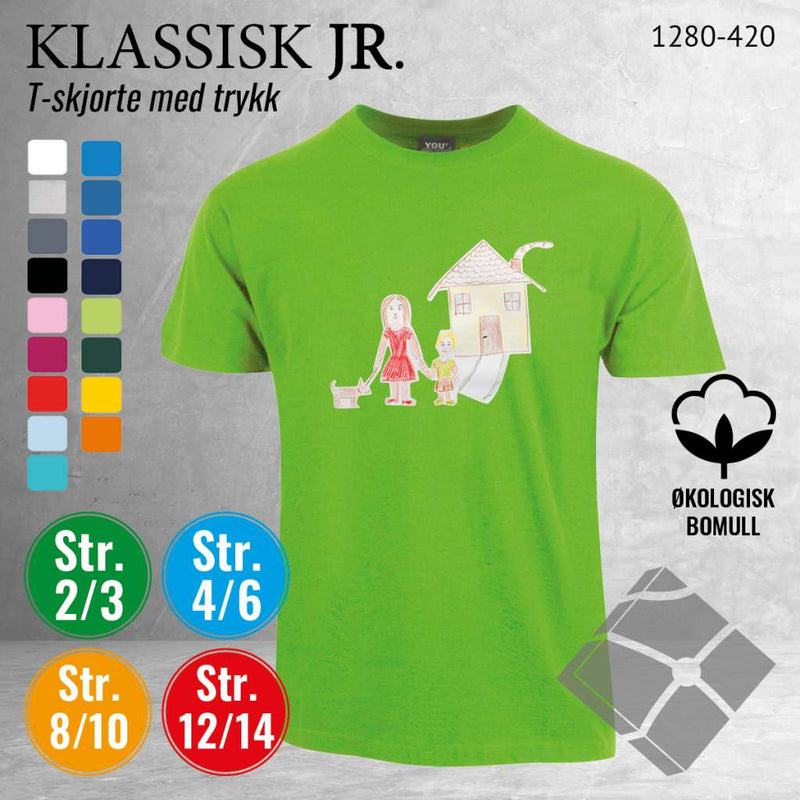 Skole classic t-skjorte, lime