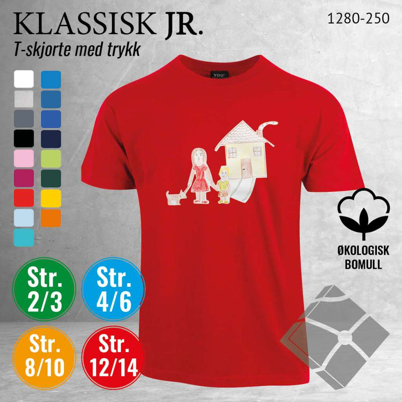 Skole classic t-skjorte, rød