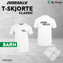 Eurorally classic t-shirt til barn, hvit