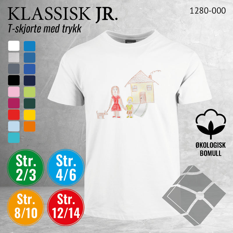 Skole classic t-skjorte, hvit