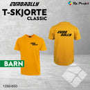 Eurorally klassisk t-shirt til barn, gul